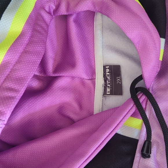 Berserk Purple/Black/Yellow Pullover Hoodie A Rod/J Rod Oversized Graphic Sz XXL - Picture 5 of 11